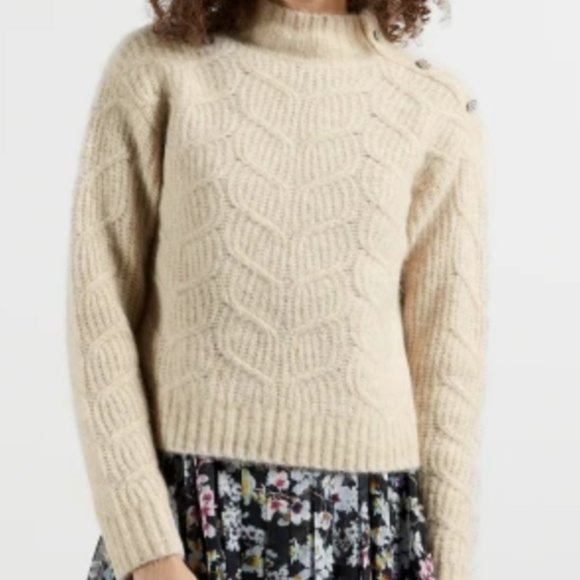 TED BAKER Cropped Cable Knit Sweater - Picture 5 of 13